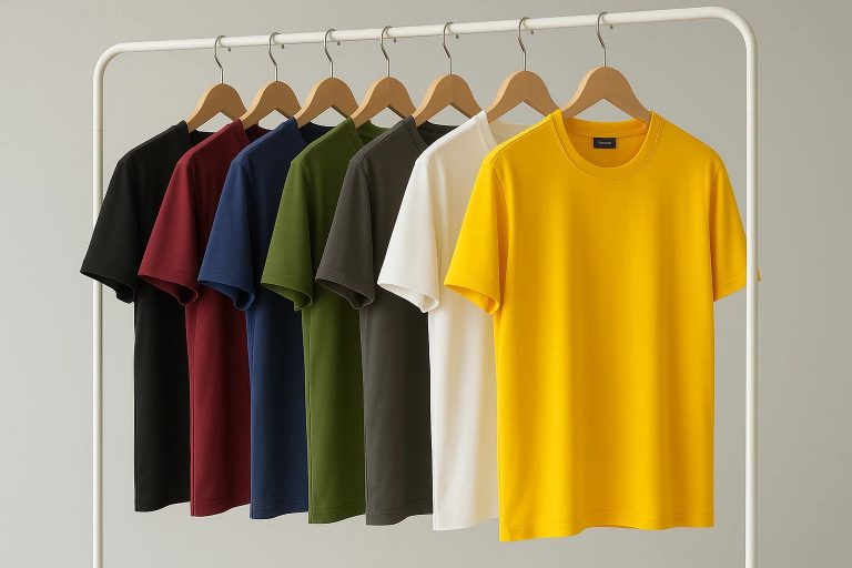 Solid Color Cotton T-Shirts for Men