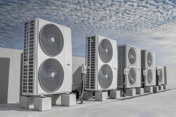 stock-photo-air-conditioning-hvac-installed-roof-industrial-buildings